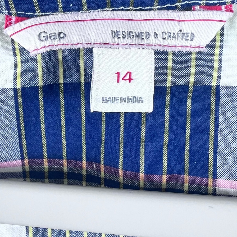 GAP Blue Plaid Dress - Picture 3 of 9